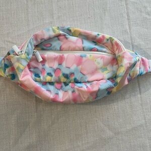 Pink Tie Dye Womens Fanny Pack Phone Pocket Active Wear Hiking Adjustable New